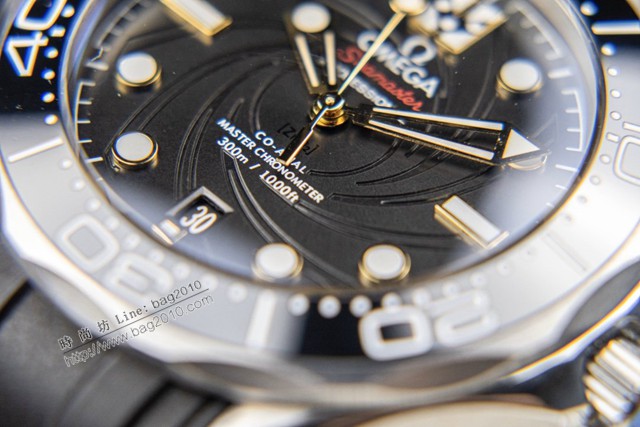 歐米伽手錶 OMEGA海馬系列300米潛水表詹姆斯邦德限量版男士腕表  gjs1911